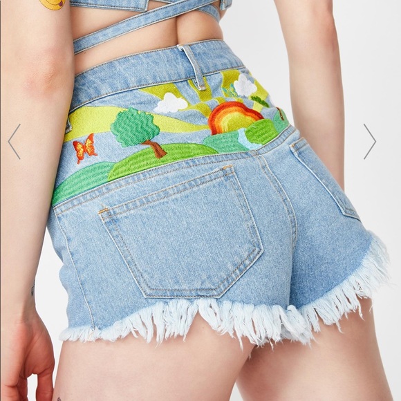 Dolls Kill Pants - Dollskill sun shorts